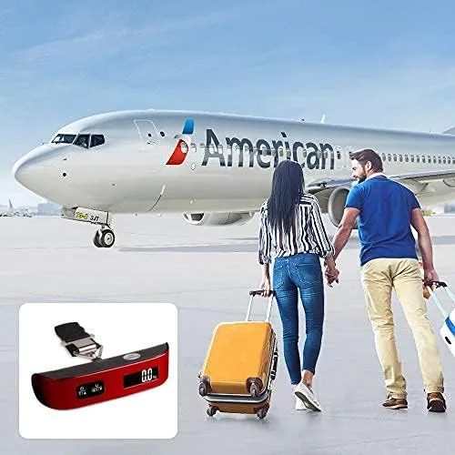 Vista 6 de travel inspira Báscula de equipaje, báscula digital portátil de equipaje para viajes, báscula de peso de maleta con pintura de goma, sensor