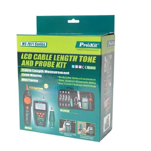 Vista 2 de Pro'sKit MT-7071 - Kit de tóner y sonda de longitud de cable LCD