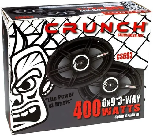 Vista 5 de Crunch CS693 - Altavoz de coche de 3 vías de rango completo, 6 x 9 pulgadas
