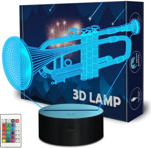 Vista 18 de CoolGift Mart Luz Nocturna de Guitarra Bajo, Lámpara LED 3D de Ilusión Óptica con Control Remoto y Temporizador, Regalos para Jugadores de Guitarra
