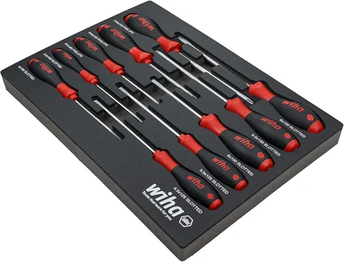 Vista 2 de Wiha 30280 - Juego de 10 bandejas para destornilladores con agarre acolchado SoftFinish