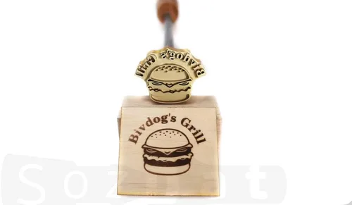 Vista 9 de Hierro de marca de pastel personalizado Hierro de marca de carne para asar Brander carne personalizado Planchas de marca de bistec