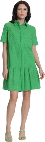 Vista 7 de Donna Morgan Vestidos de mujer con botones y dobladillo con volantes Azul (Little Boy Blue)