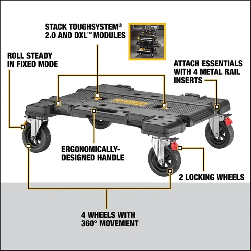 Vista 3 de DEWALT DWST08530-1 Tough System 2.0 DXL Carrito de transporte