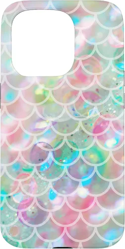 Vista 14 de Funda para iPhone 16 Mermaidcore Aesthetic Scales Ombre Pastel Sirencore