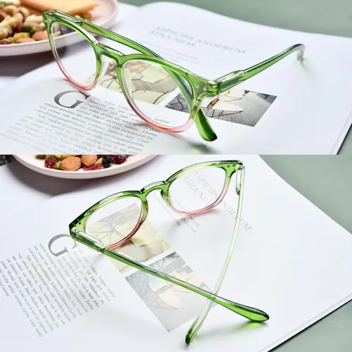 Vista 6 de LUR Gafas de lectura paquete de 5 lectores de moda para mujer (uno para cada color)