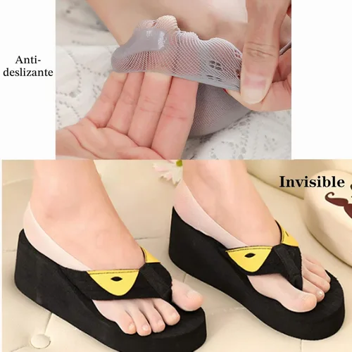 Vista 6 de Calcetines ortopédicos de compresión para los dedos, calcetines de dedo para mujer, calcetines de cinco dedos completos de corte bajo 5 pairs