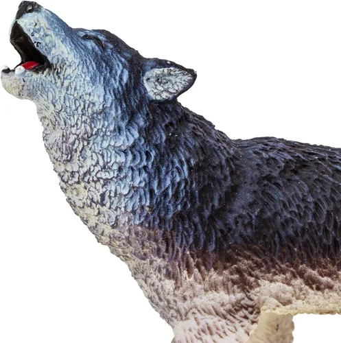 Vista 5 de Safari Ltd. Figura de lobo gris, figura detallada de plástico de 3.75 pulgadas, divertido juguete educativo para niños, niñas y niños a partir de 1