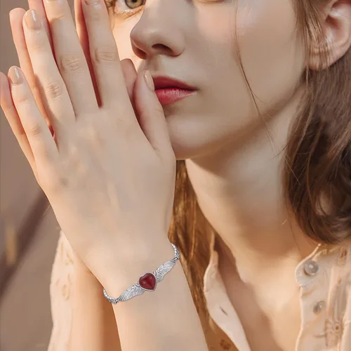 Vista 5 de Women's Bracelet Link Bracelets S925 Sterling Silver Adjustable Bracelet Dainty Jewelry Gifts for Women Teen Girls