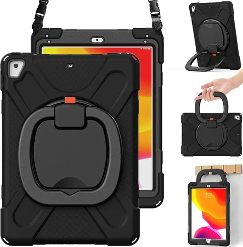 Vista 34 de Funda para iPad Air de 3ª generación – Funda resistente para niños con soporte giratorio, soporte para lápices y correa de transporte para iPad