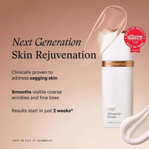 Vista 3 de SkinMedica TNS Advanced+ - Suero facial multipéptido para ayudar a mejorar la apariencia de arrugas, líneas finas, tono de piel y textura (1 oz)