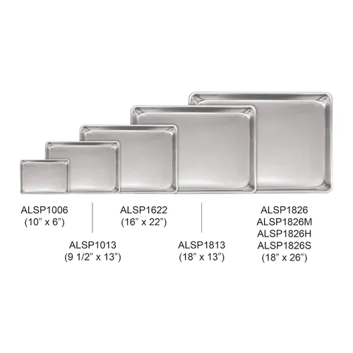Vista 5 de Thunder Group Excellanté - Sartén de aluminio de tamaño completo de 18 x 26 pulgadas, calibre 16