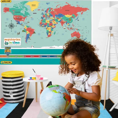 Vista 7 de Mysteries in Time Space - Paquete de actividades para niños de 6 a 11 años, con libro de historia y revista, perfecto para avión sin pantalla