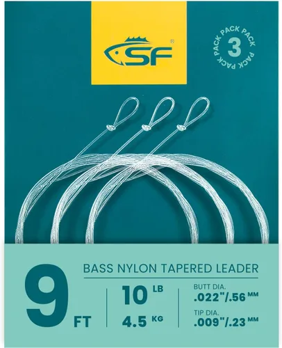 Vista 16 de SF Hand Tied Loop Fly Fishing Tapered Leader Freshwater Trout