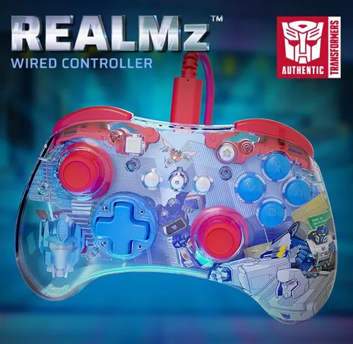 Vista 7 de PDP REALMz Wired Controller for Nintendo SwitchOLED - Transformers Rise of Beasts Optimus Prime City Battle