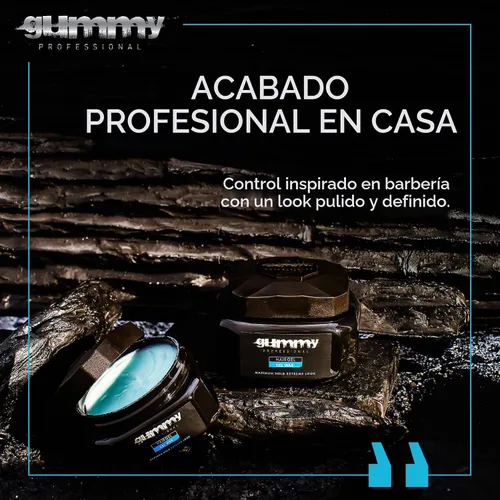 Vista 8 de Gel de cera de gel para peinar el cabello, fijación extremadamente fuerte Negro