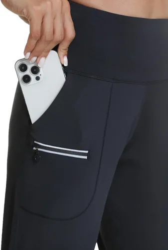 Vista 92 de Kcutteyg - Pantalones deportivos con bolsillos para mujer, diseño suave, ligero y de secado rápido, para entrenamiento, gimnasia, yoga y correr