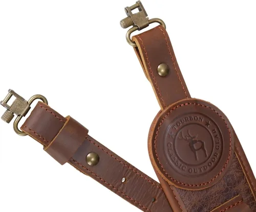 Vista 9 de TOURBON 12 Gauge Shotgun Shell Holder Bandolier Gun Sling con giratorios Eslinga con giratorios de latón antiguo