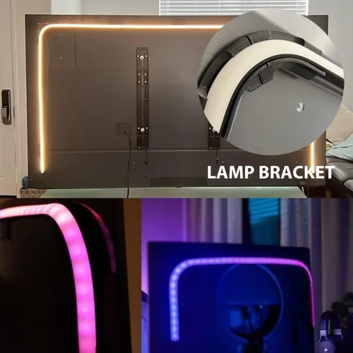 Vista 8 de Juego de 5 soportes de montaje para tira de luz de gradiente Philips Hue Play