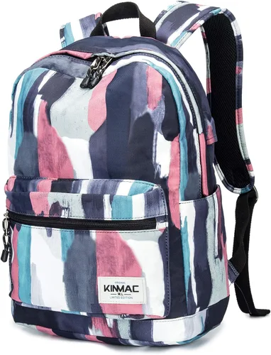 Vista 25 de Kinmac Mochila resistente al agua para laptop con puerto de carga USB para laptop de hasta 15.6 pulgadas (bordado)