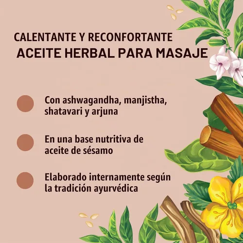 Vista 2 de Aceite Mahanarayan de Banyan Botanicals – Aceite de Masaje Ayurvédico 99% Orgánico – Aceite Herbal Penetrante Usado para Calentar, Confortar