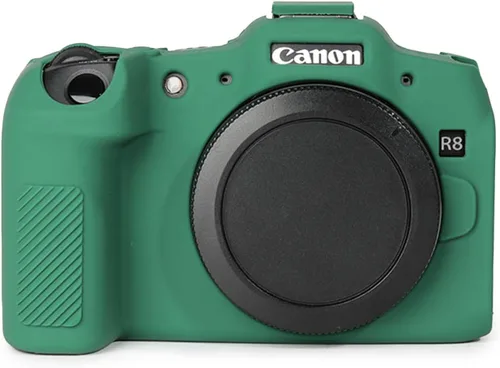 Vista 11 de Rieibi Funda protectora de silicona suave para cámara Canon EOS R8 EOSR8, funda ligera para cámara EOS R8, color negro