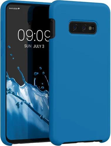 Vista 45 de kwmobile Funda compatible con Samsung Galaxy S9 - Funda de silicona TPU con acabado suave - Blue Reef
