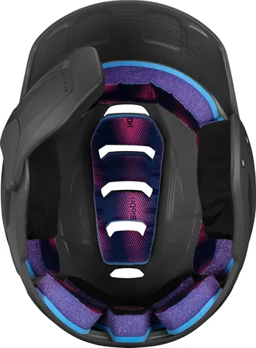 Vista 4 de Easton Casco de bateo de béisbol Z50 Protector de mandíbula multiajuste Color mate Negro