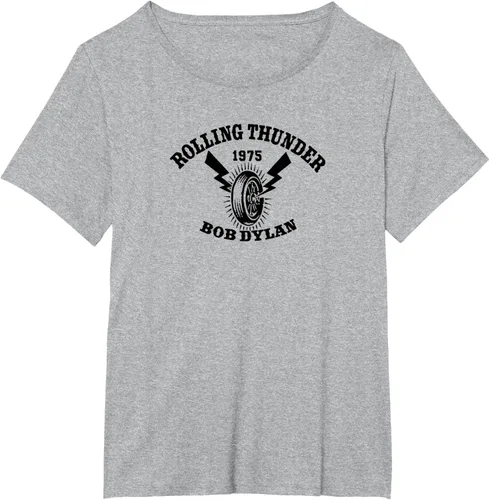 Vista 15 de Bob Dylan - Camiseta Rolling Thunder S Gris Oscuro
