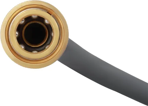 Vista 8 de OCPTY Water Pressure Washer Hose 3/8" 50ft 6000 psi Gray 2-Braid R2 Kink Resistant, Hot and Cold Water Max 248°F, Non-Marking