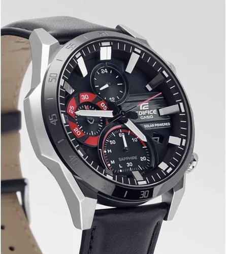 Vista 3 de Casio Analog EFS-S620BL-1AVUEF, BlackWhite, strip