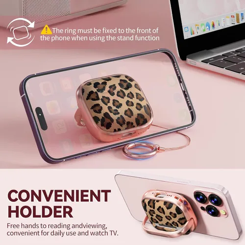 Vista 8 de Inesore Funda con bloqueo de seguridad para AirPods 4 2024, bonita funda floral para AirPod de 4ª generación para mujeres con kit limpiador