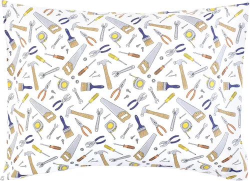 Vista 47 de Hudson Baby Funda de almohada unisex de algodón para bebé, Animal Adventure, talla única
