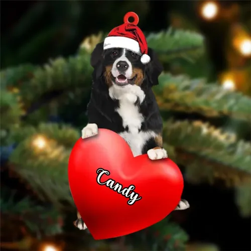 Vista 52 de Adornos de Navidad personalizados para perros, nombre personalizado, adorno de Malamute de Alaska, adornos acrílicos, regalos de Navidad, amantes