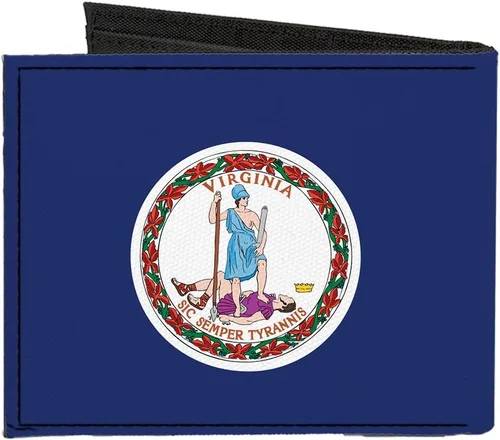 Vista 2 de BUCKLE-DOWN Canvas portafoliosVirginia bandera accesorio
