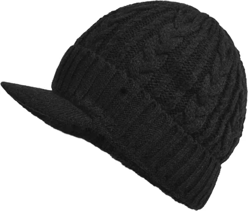 Vista 15 de Janey&Rubbins Gorro de punto diario con orejeras con forro polar y calavera