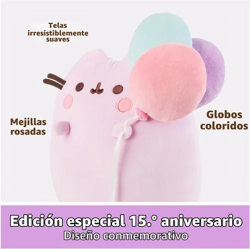 Vista 5 de GUND Pusheen - Juguete de peluche Squisheen de edición especial para el 15º