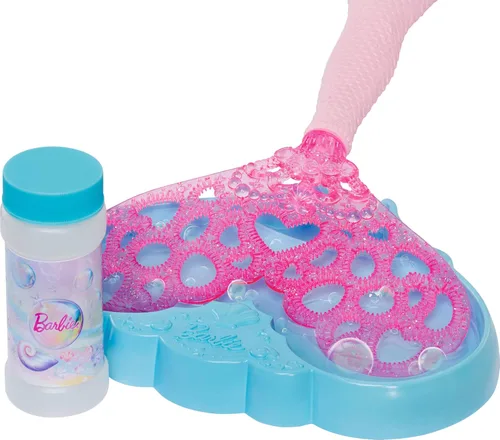Vista 4 de Barbie Muñeca sirena Bubble Sparkle que incluye cabello rayado de color Rubio