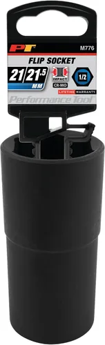 Vista 2 de Performance Tool M776 - Llave de impacto reversible de 1/2 pulgada de 21/21.5 mm - Herramienta de servicio pesado para mecánicos eficientes