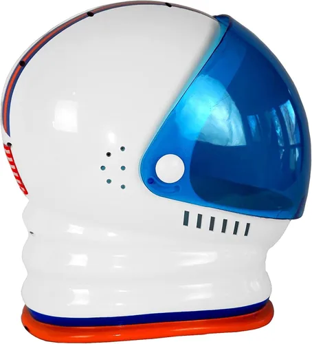 Vista 2 de Casco espacial, Blanco, One Size Adult