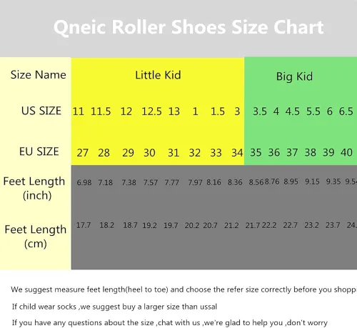 Vista 6 de Qneic Zapatillas de ruedas recargables por USB, zapatos de patinaje con ruedas para niños y niñas, zapatos iluminados para niños