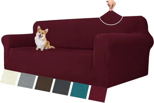 Vista 39 de MAXIJIN Funda elástica para silla con brazos, 1 pieza para sofá o silla de estar, funda antideslizante (31-46 pulgadas), protector de muebles que se