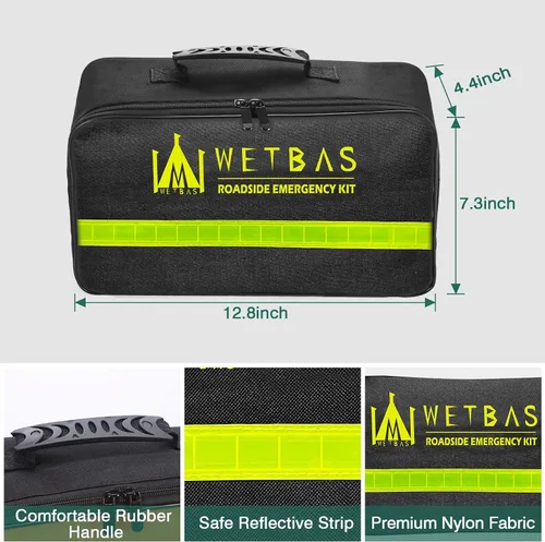 Vista 2 de Kit de Emergencia en Carretera para Automóvil, Kits Esenciales de Asistencia de Emergencia en Carretera para Seguridad de Vehículos Automotrices