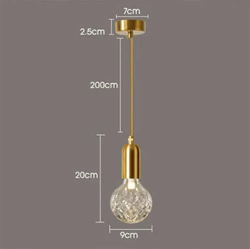 Vista 6 de Bedroom Glass Shade Small Pendant Lighting, Adjustable Ceiling Hanging Mount Lamp Compatible with Dinning Room Hallway Cafe Cloakroom Suspension