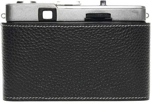 Vista 2 de Trip 35 - Funda de piel auténtica hecha a mano para cámara Olympus Trip 35 con correa de mano (negro)