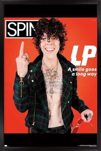 Vista 8 de Trends International SPIN Magazine - Póster de pared LP 21, 14.725 x 22.375 pulgadas, versión enmarcada de madera de granero