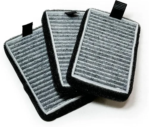 Vista 2 de Nispira DSTx 2.0 - Filtro de repuesto para purificador de ionizador de aire Clarifion Plug in Carbon HEPA, elimina el olor del humo del polen