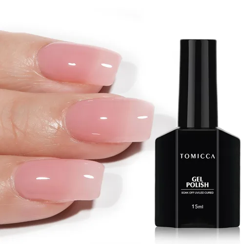Vista 33 de TOMICCA Esmalte de uñas de gel marrón café, 0.5 onzas líquidas, esmalte de uñas de secado con LED UV para arte de uñas, manicura en casa, otoño e