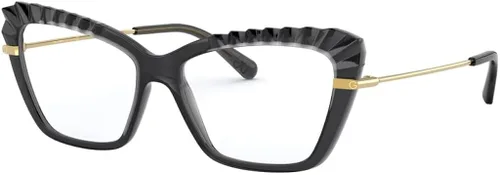 Vista 3 de Dolce & Gabbana DG5050 - Gafas para mujer, color gris transparente 54