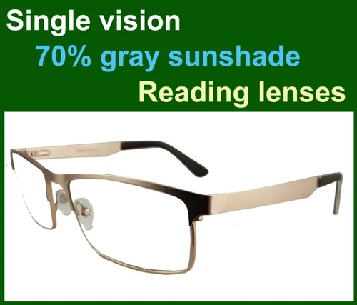 Vista 2 de Circleperson Gafas de lectura fotocromáticas fotocromáticas sensibles a la luz para los lectores de sol bisagras de resorte 55-17 protección UV